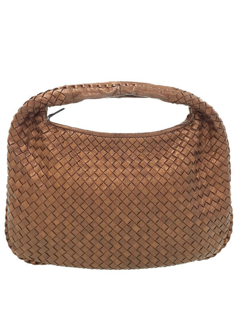 Bottega Veneta Intrecciato Veneta Hobo Bag brown woven leather